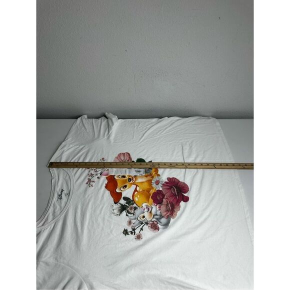 NWOT Disney's Bambi Plus Size Floral Short Sleeve Graphic T-Shirt Size 4X - Picture 7 of 9